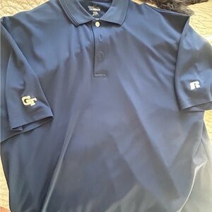 Georgia Tech Russell Athletic Navy Polo Shirt men’s XXL
